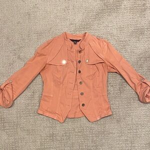 White House Black Market Peach Utility Jacket
